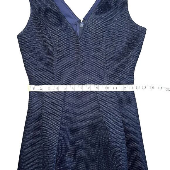 GUESS Sleeveless Mesh Fit & Flare Navy Blue Dress Size 2 - Picture 7 of 9